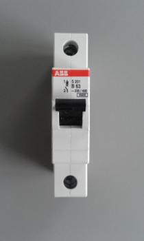 ABB Leitungsschutzschalter S201-B63 1-polig B63A 6kA
